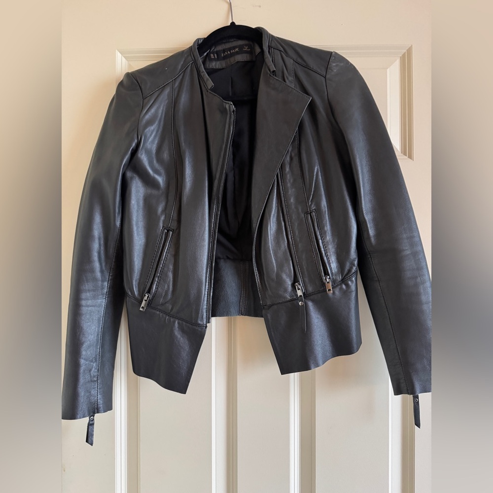 Zara Women's Leather Jacket/ sheep leather